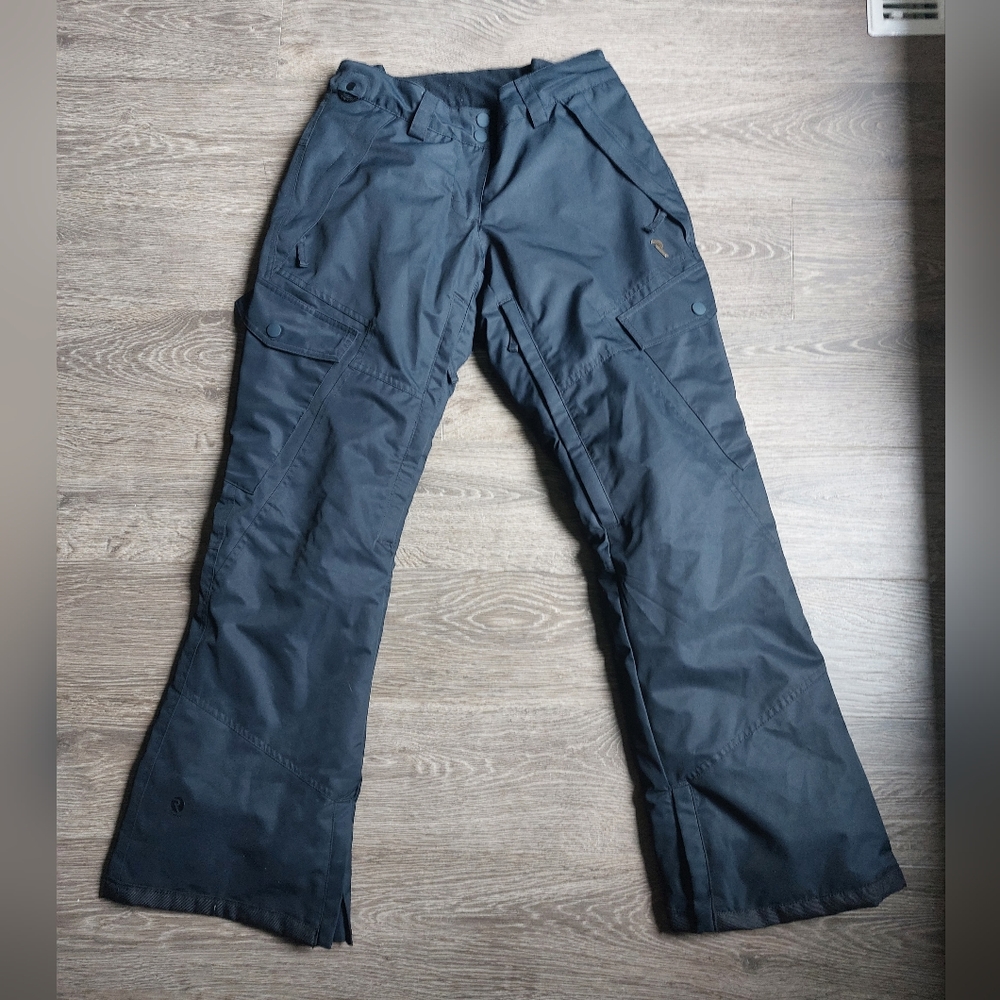 Ripzone women's black warm snow pants. Size small. Like new